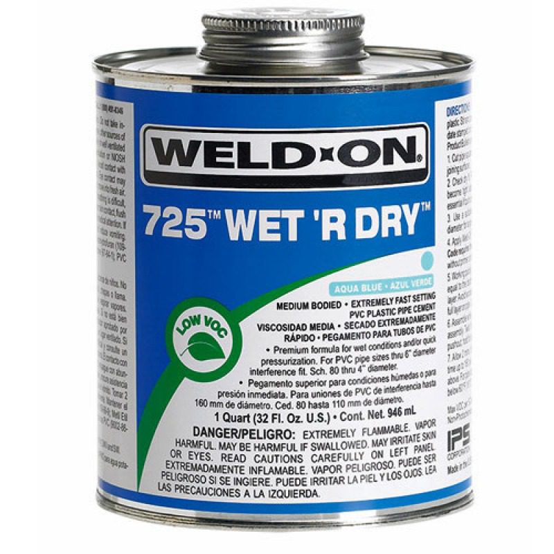 Cementos para PVC Weld-On® 725™ Húmedo 'R Dry™