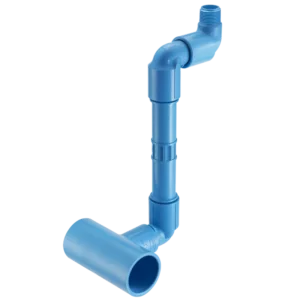 Swing Joint Socket Tee Inlet x Mipt Outlet