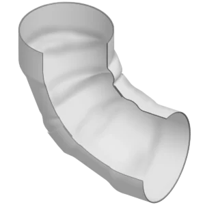 PVC Low Head PIP Fabricated 90° Elbow