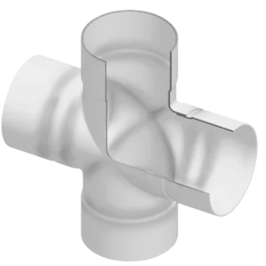 PVC Low Head PIP Fabricated Cross