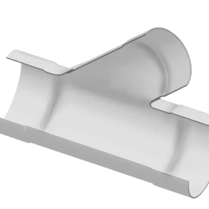 PVC Low Head PIP Fabricated Wye - Reducing
