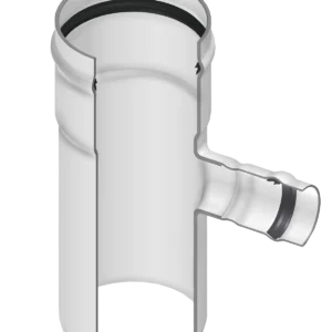 PVC 80, 100 & 125 PSI PIP Fabricated Tee (Gasket x Spigot x Gasket)