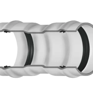 PVC Class 100, 125, 160 & 200 IPS Fabricated Coupling (Gasket x Gasket)