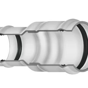 PVC Class 100, 125, 160 & 200 IPS Fabricated Reducer Coupling (Gasket x Gasket)
