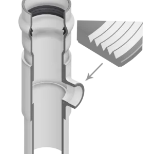 PVC Class 160 Tee (Gasket x Spigot x Fipt)