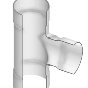 PVC Class 63, 100, 125, 160 & 200 IPS Fabricated Tee (Socket x Socket x Socket)