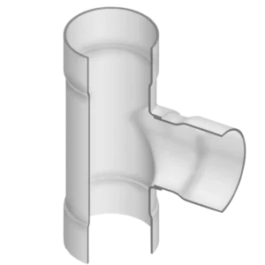 PVC 80, 100 & 125 PSI PIP Fabricated Tee (Socket x Socket x Socket)